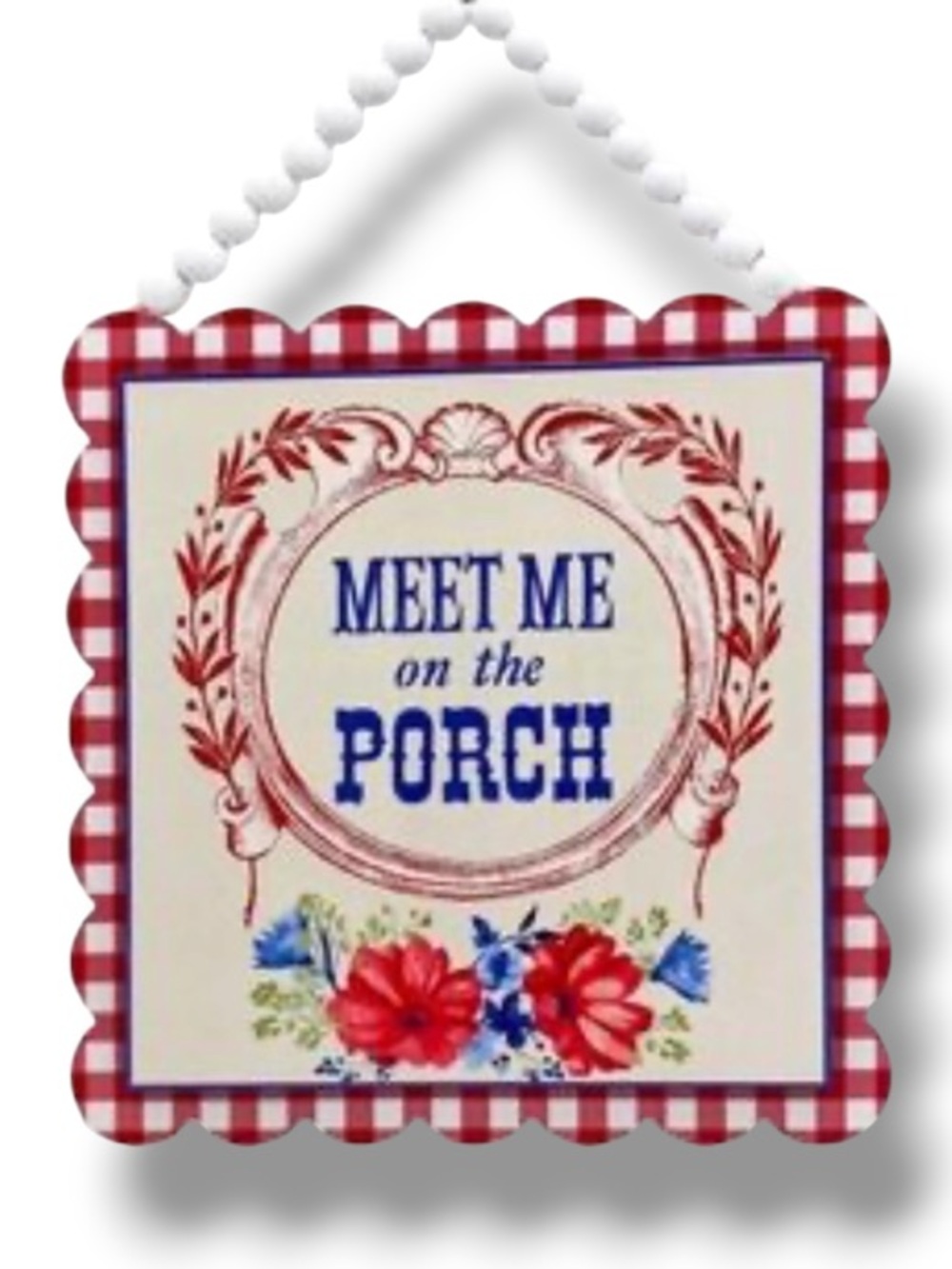 The Pioneer Woman Meet Me on the Porch Summer Country Chic Wooden Americana Sign